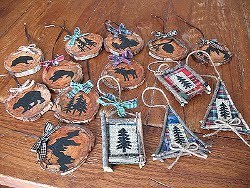 Rustic North Woods Ornaments Rustic North Woods Ornaments