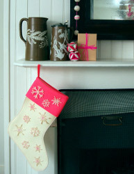 Super Easy Snowflake Stocking