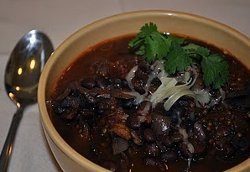 Slow Cooker Black Bean Mushroom Chili
