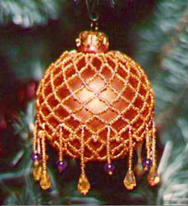 beaded christmas tree decorations