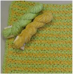 Cotton Chenille Crochet Baby Blanket