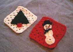 Holiday Applique Granny Squares