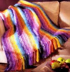 Rainbow Afghan