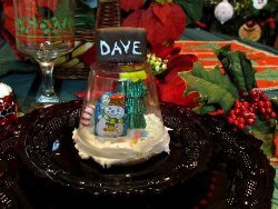 Edible Snowglobe Place Settings