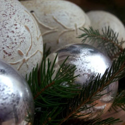 Faux Mercury Glass Ornaments