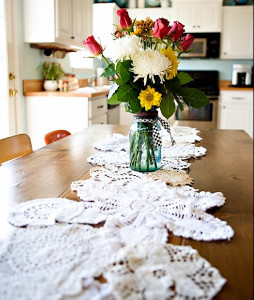 Doily Table Runner Doily Table Runner