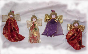 Ribbon Angel Christmas Ornament