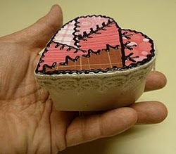 Mini Heart Quilt Candy Box