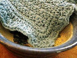 Ruffled Crochet Dishcloth