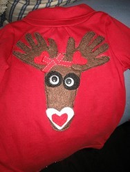 Foot and Hands Reindeer Shirt