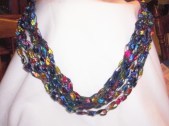 Crocheted Necklace from Trellis Ribbon