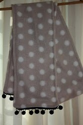 Fleece Scarf with Pom Poms Tutorial Fleece Scarf with Pom Poms Tutorial