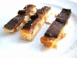 Salted Peanut Butter Caramel Twix Bars