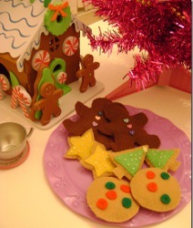 Pretty Felt Christmas Cookies