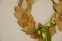 Super Simple Coffee Cardboard Recycled Wreath
