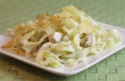 Chicken Noodle Casserole with Leeks and Fresh Dill