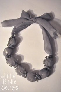 Covered Bead Necklace