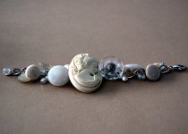 Bead and Button Bracelet