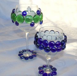 Bejeweled Wine Glasses