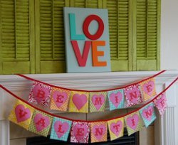 Valentine's Day Bunting Valentines Day Bunting