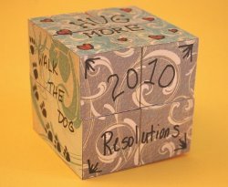 New Year's Resolution Cube New Years Resolution Cube