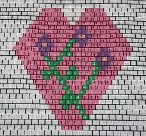 Valentine's Day Brick Stitch Pattern