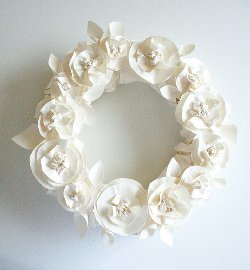 Butcher Paper Spring Wreath Butcher Paper Spring Wreath