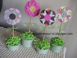 Spring Flowers in a Tin Can