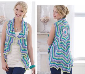 Pastel Colored Rippling Vest