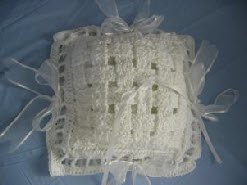 Woven Ring Pillow Free Crochet Pattern