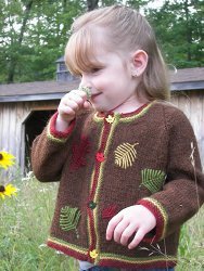 Autumn Leaves Baby Sweater