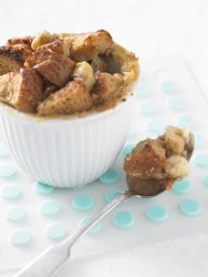 Whole Grain Bread Pudding with Caramelized Bananas