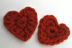 Tiny Crochet Hearts