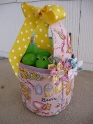Cute and Cozy Fabric Easter Basket
