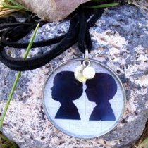 Recycled Tin Silhouette Necklace