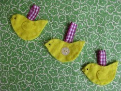 Felt Chick Ornaments