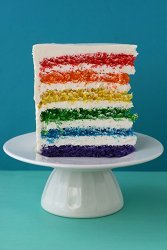 Super Intense Layered Rainbow Cake