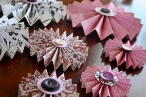 Pleated Paper Rosettes
