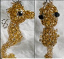 Beaded Seahorse Charm