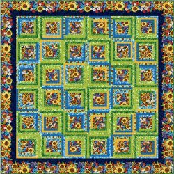My Sunshine Log Cabin Quilt
