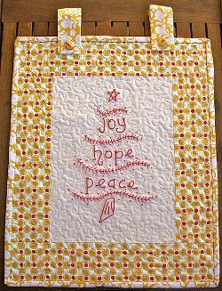 Joy Hope and Peace Wall Hanging