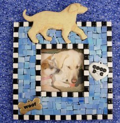 Marvelous Dog Mosaic Frame