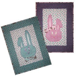Bow Tie Bunnies Quilted Wall Hangings