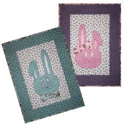 Bow Tie Bunnies Quilted Wall Hanging