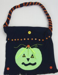 Recycled Tee Halloween Tote
