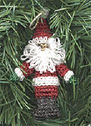 Crocheted Santa Ornament