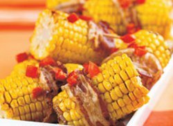 Slow Cooker Corn On The Cob With Bacon And Herbed Butter
