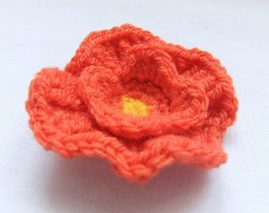 Free Crochet Flower Pattern: California Poppy