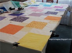 How to Baste A Quilt on A Table
