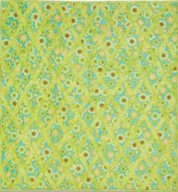 Floral Diamond Lattice Baby Quilt Floral Diamond Lattice Baby Quilt